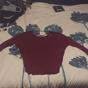Red dolman shirt